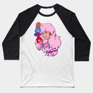 Jem and the Holograms by BraePrint Baseball T-Shirt
